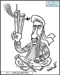 Bin Laden toasting the Twin Towers' destruction.